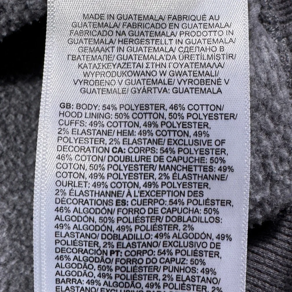 The North Face Mens‎ Circular Design Logo Hoodie Gray Pullover Sweatshirt Large